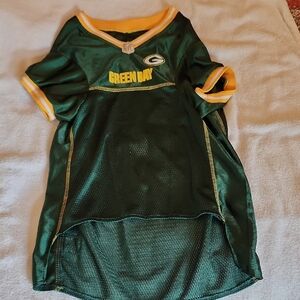NFL Green Bay Packers Dog Jersey Green and Yellow